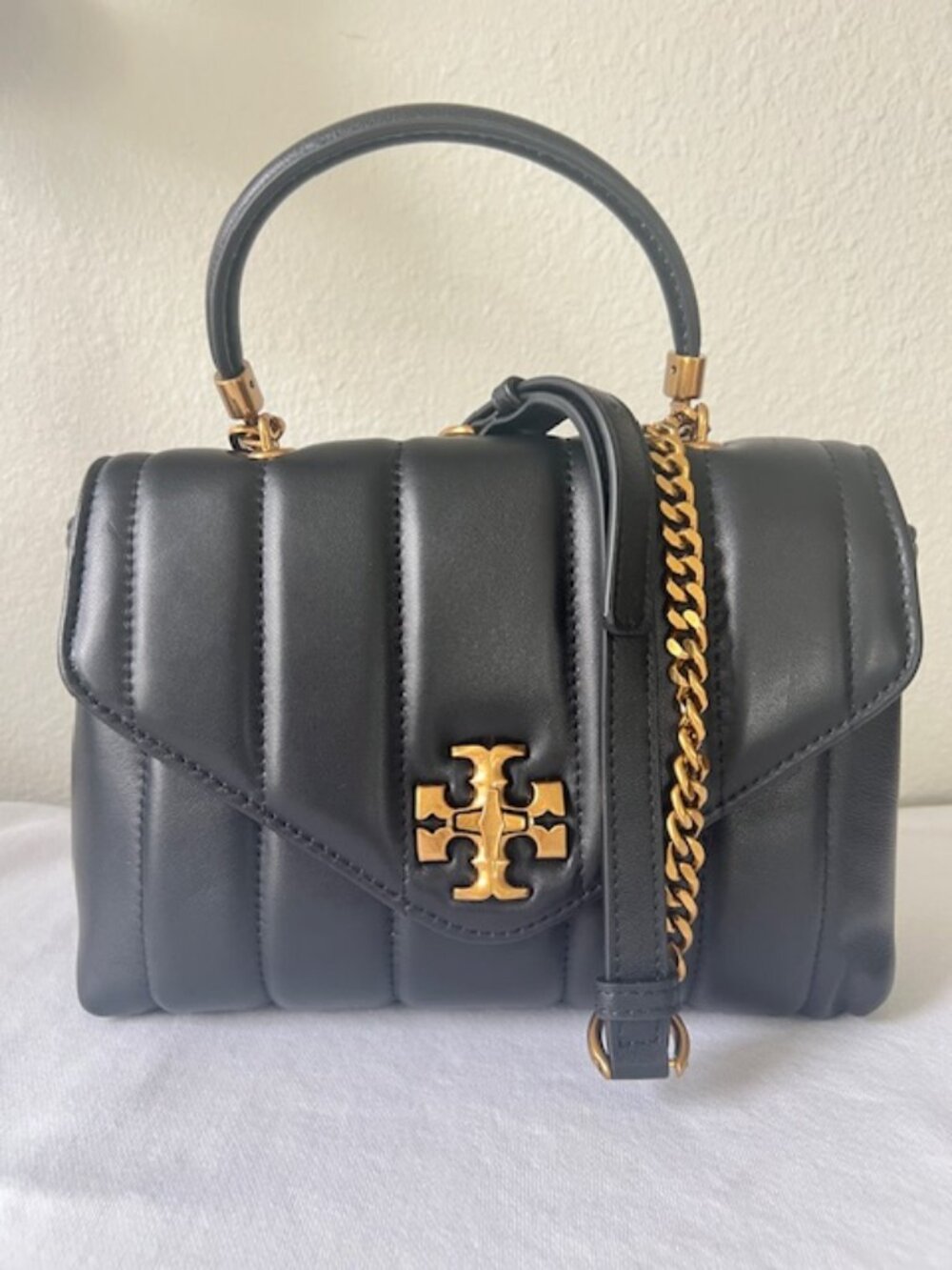 Tory Burch Kira Women's Satchel Bag Small - Black